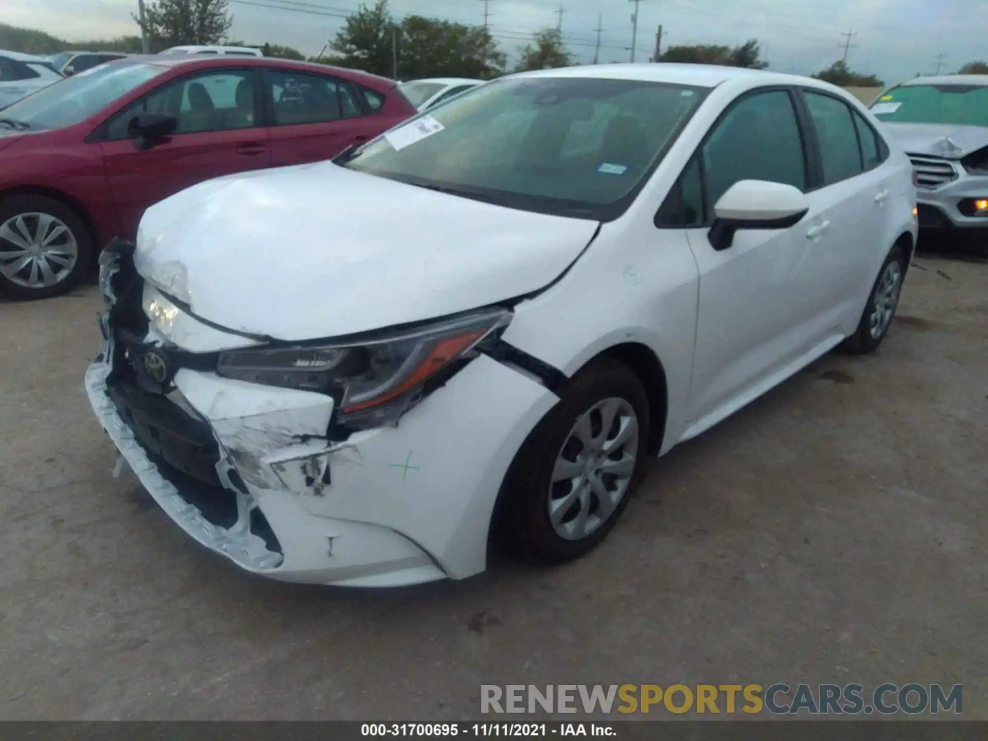 2 Photograph of a damaged car 5YFEPMAE4MP207828 TOYOTA COROLLA 2021