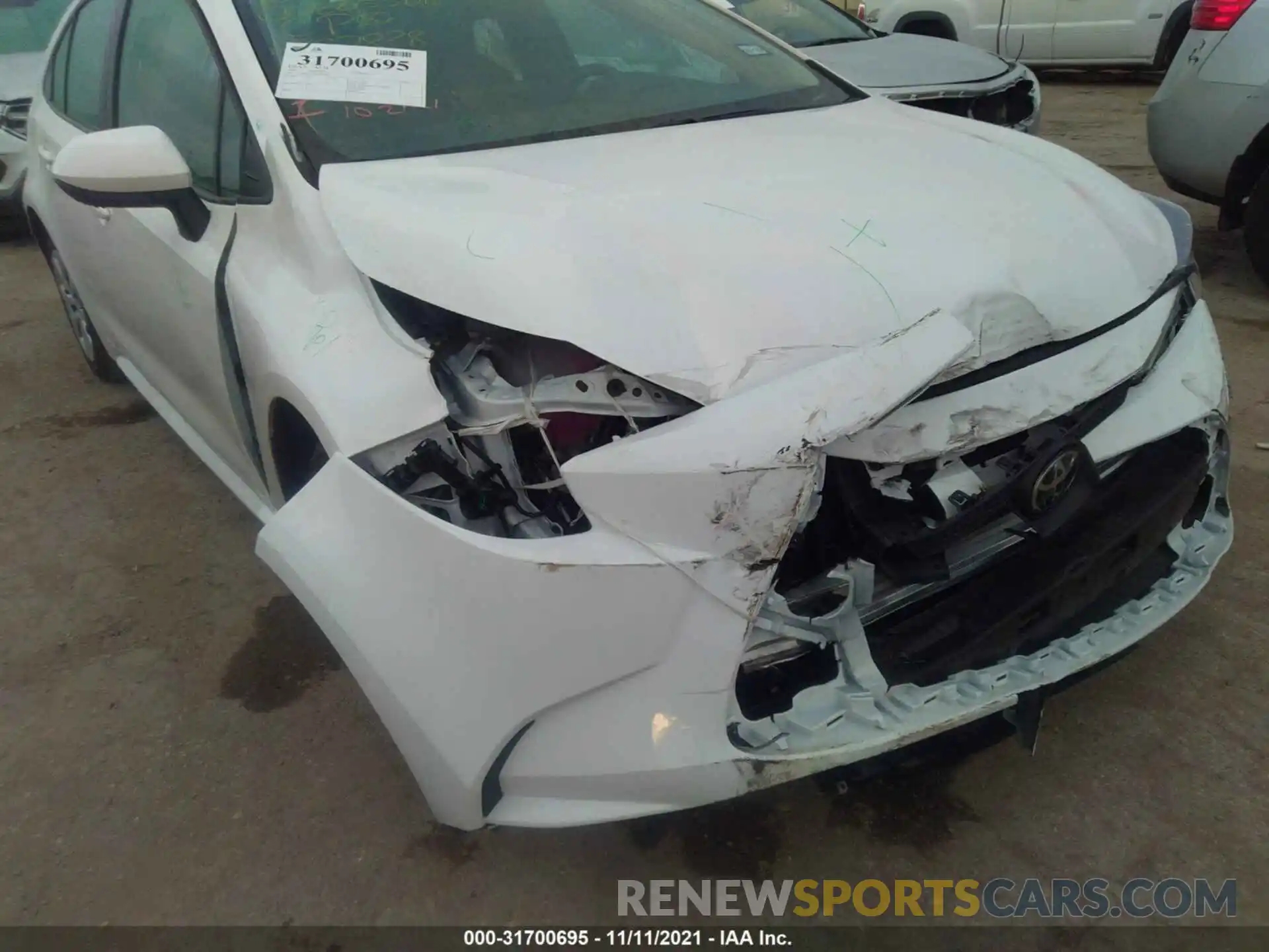 6 Photograph of a damaged car 5YFEPMAE4MP207828 TOYOTA COROLLA 2021