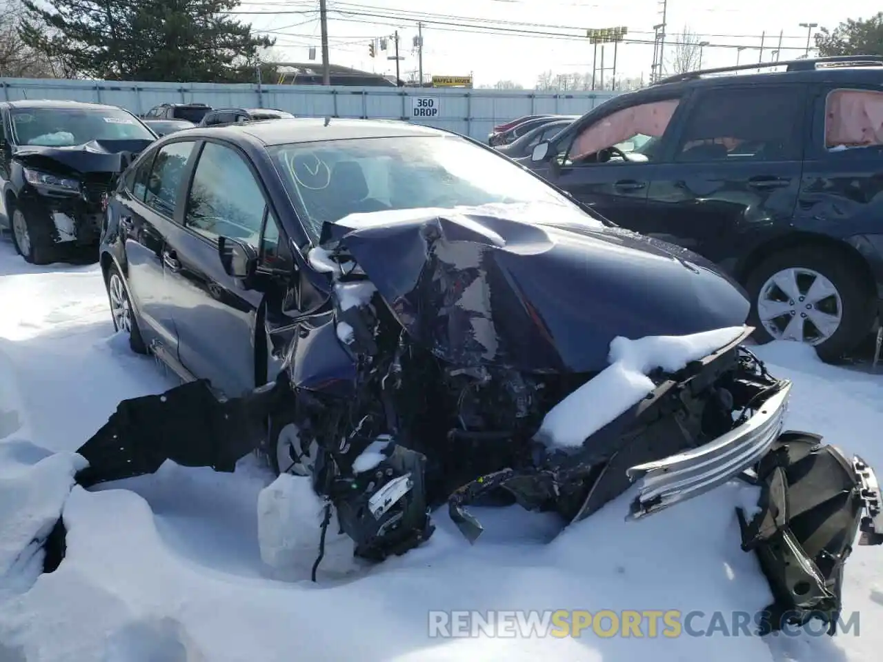 1 Photograph of a damaged car 5YFEPMAE4MP208042 TOYOTA COROLLA 2021