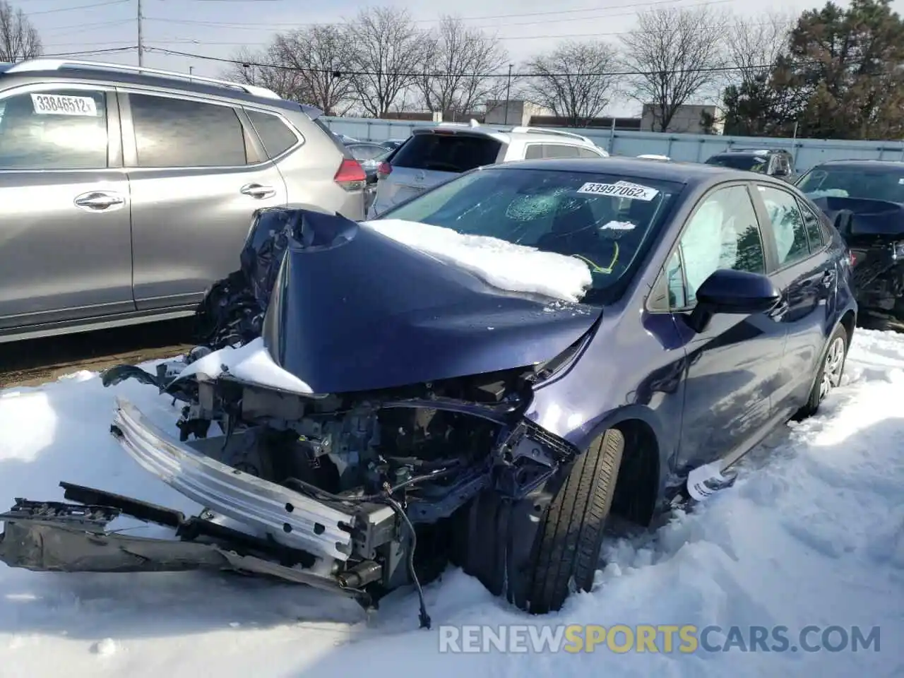 2 Photograph of a damaged car 5YFEPMAE4MP208042 TOYOTA COROLLA 2021