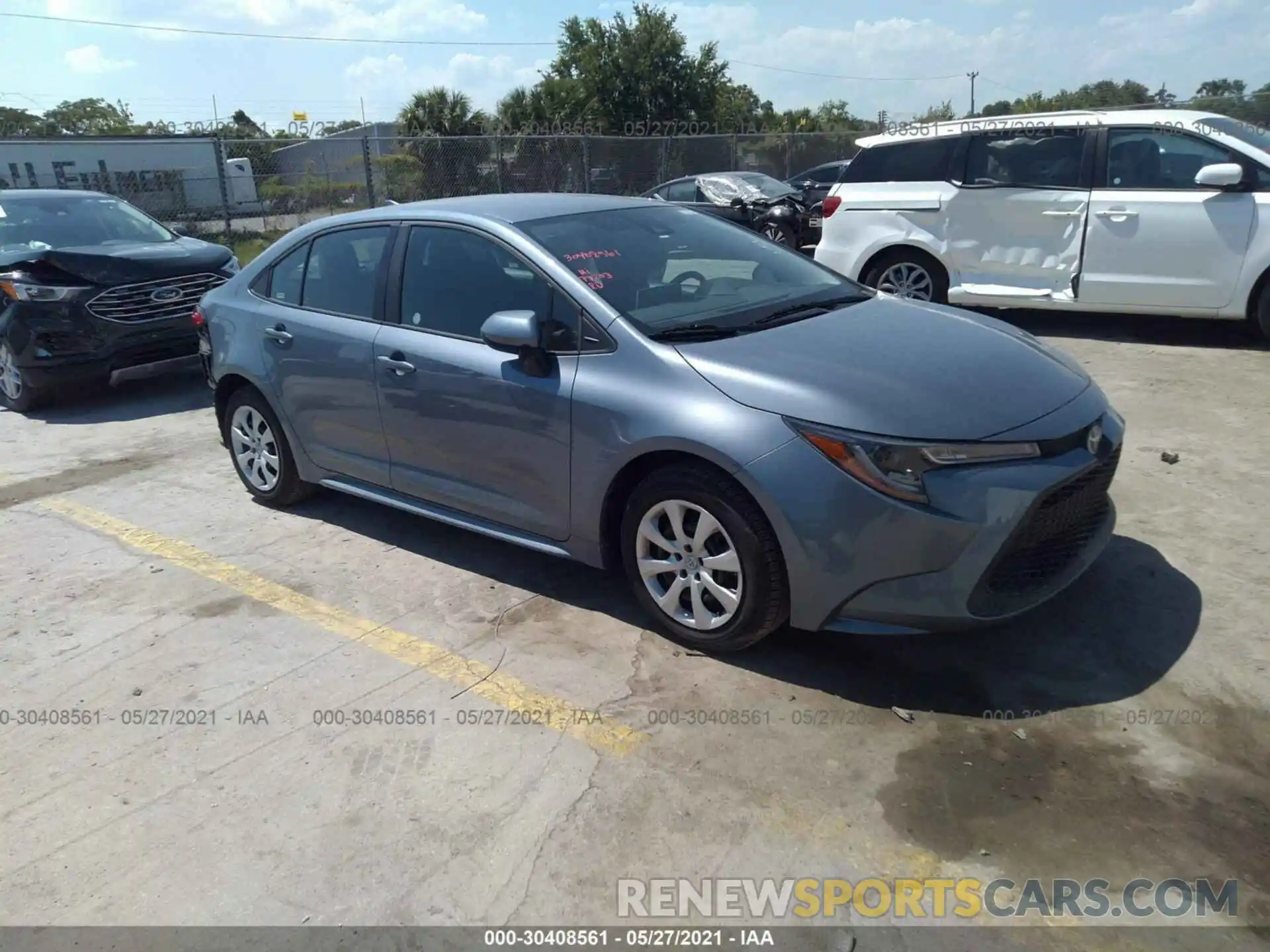 1 Photograph of a damaged car 5YFEPMAE4MP208154 TOYOTA COROLLA 2021