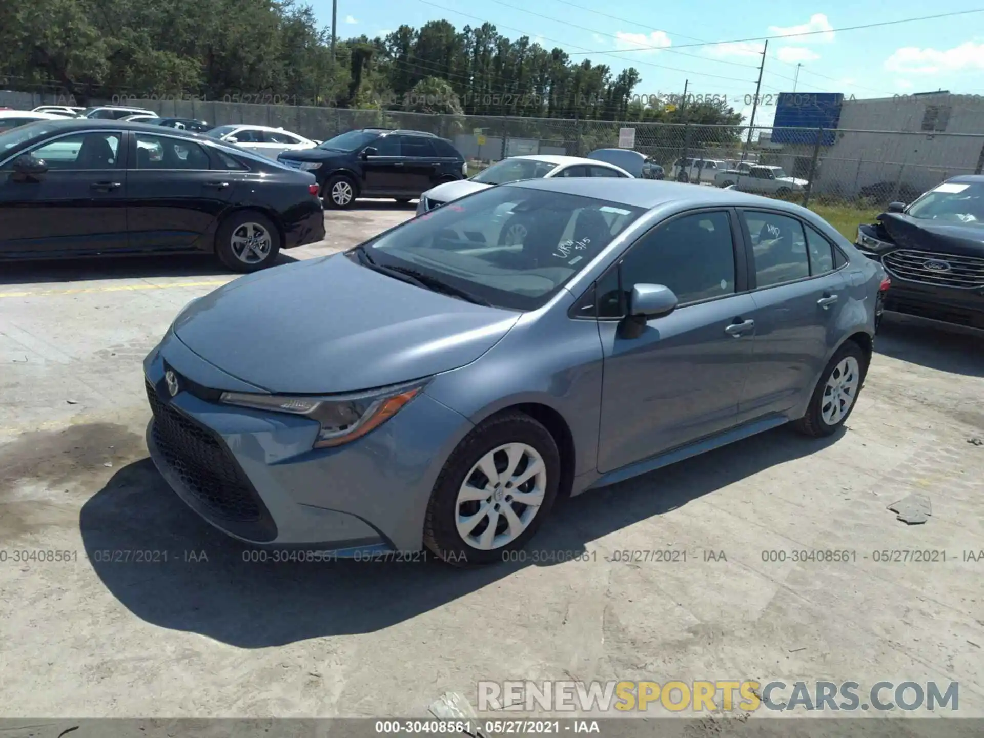 2 Photograph of a damaged car 5YFEPMAE4MP208154 TOYOTA COROLLA 2021