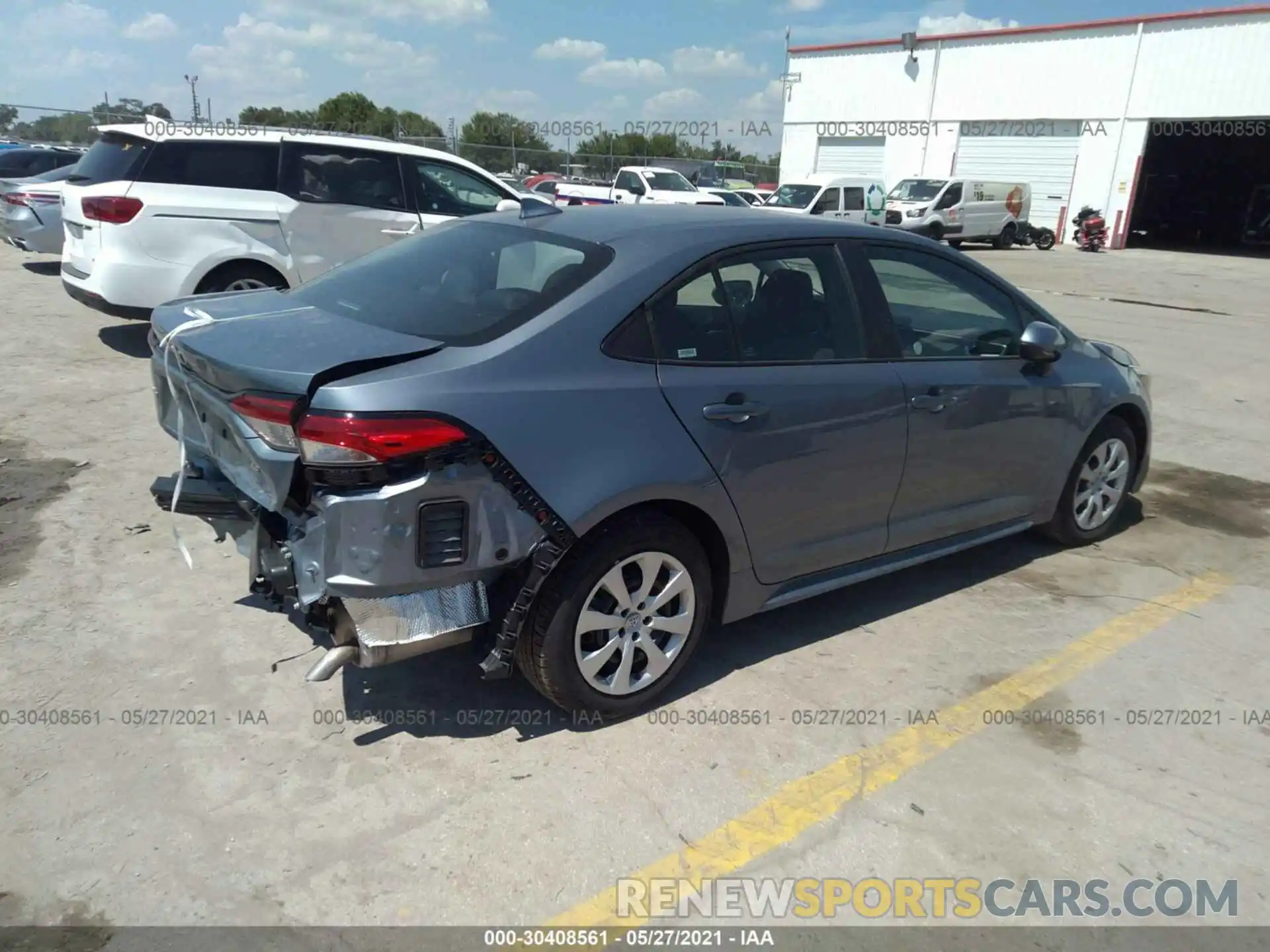 4 Photograph of a damaged car 5YFEPMAE4MP208154 TOYOTA COROLLA 2021