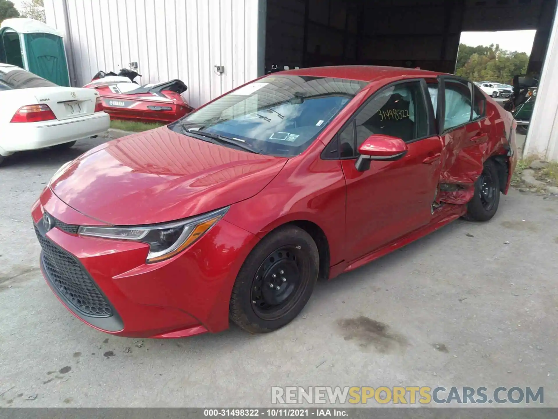 2 Photograph of a damaged car 5YFEPMAE4MP210406 TOYOTA COROLLA 2021