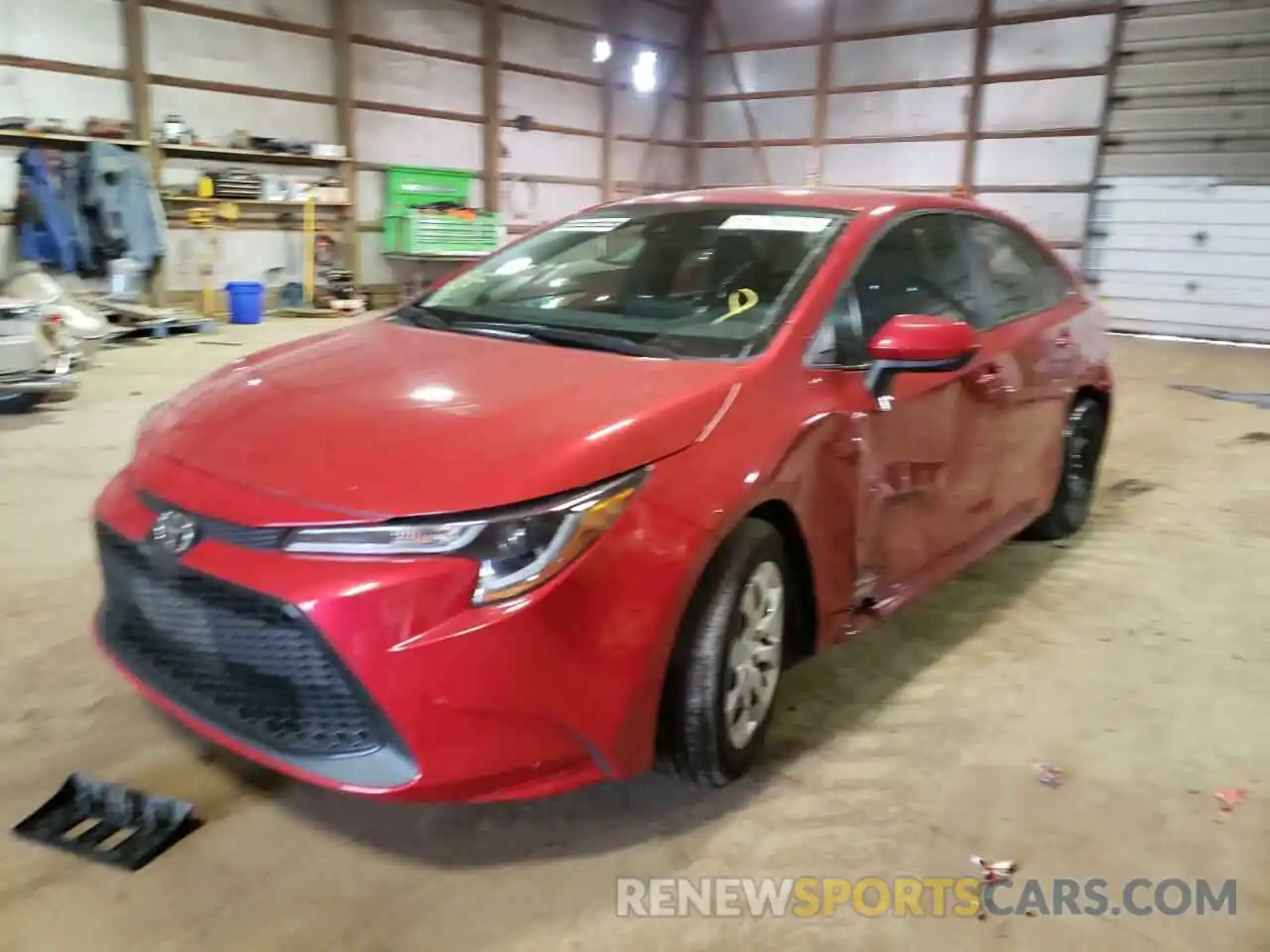 2 Photograph of a damaged car 5YFEPMAE4MP212267 TOYOTA COROLLA 2021