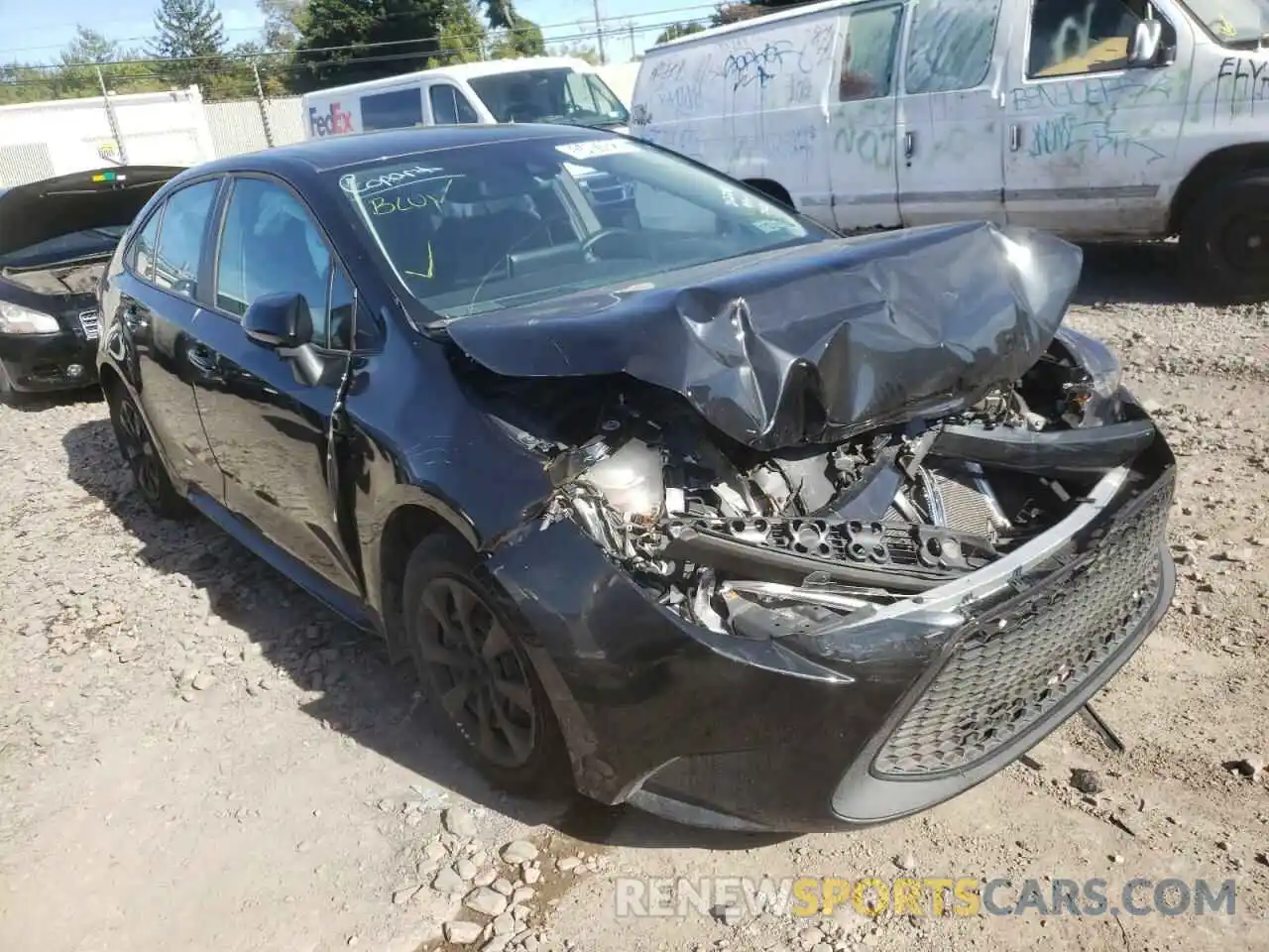 1 Photograph of a damaged car 5YFEPMAE4MP212298 TOYOTA COROLLA 2021