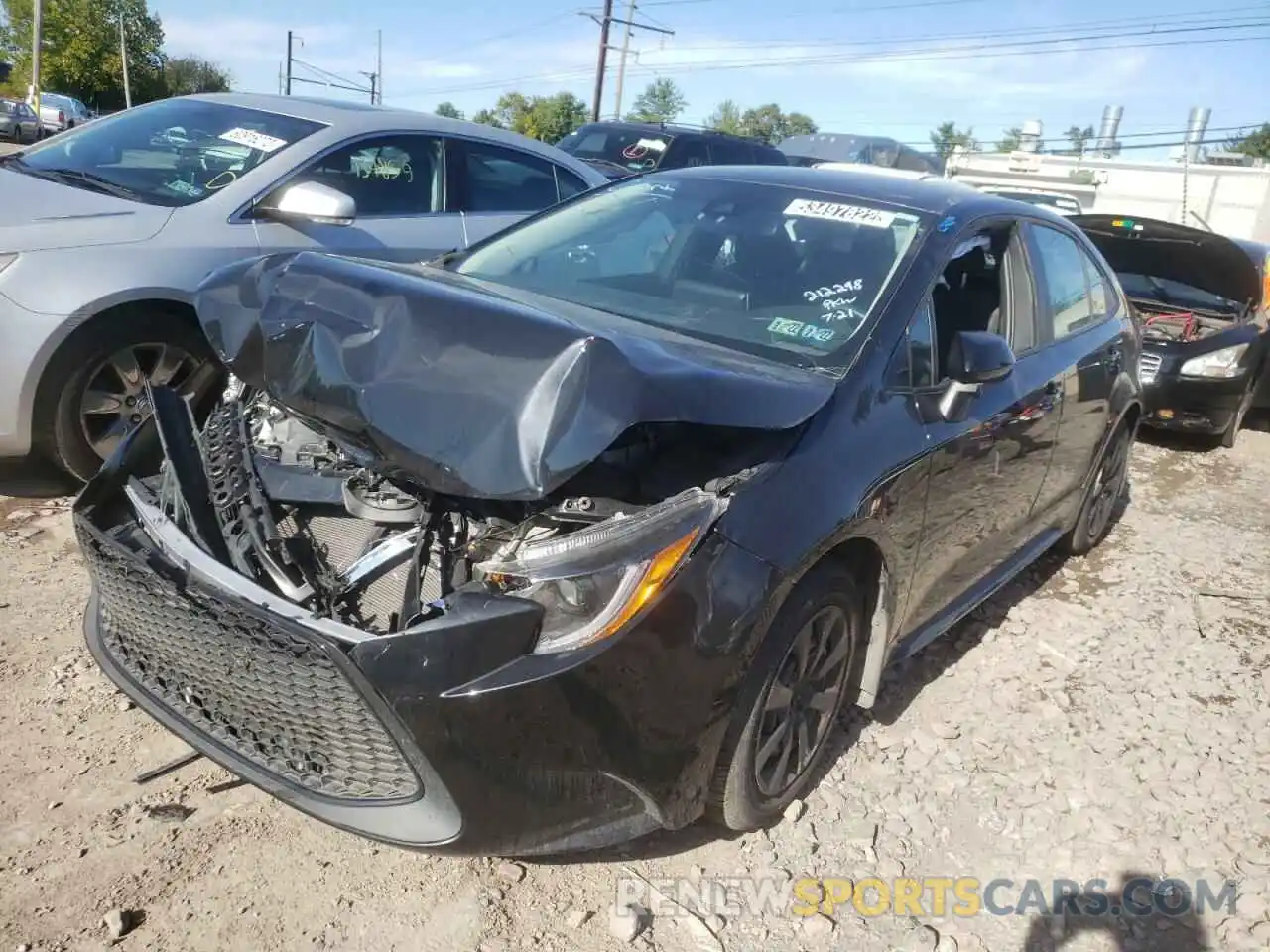 2 Photograph of a damaged car 5YFEPMAE4MP212298 TOYOTA COROLLA 2021