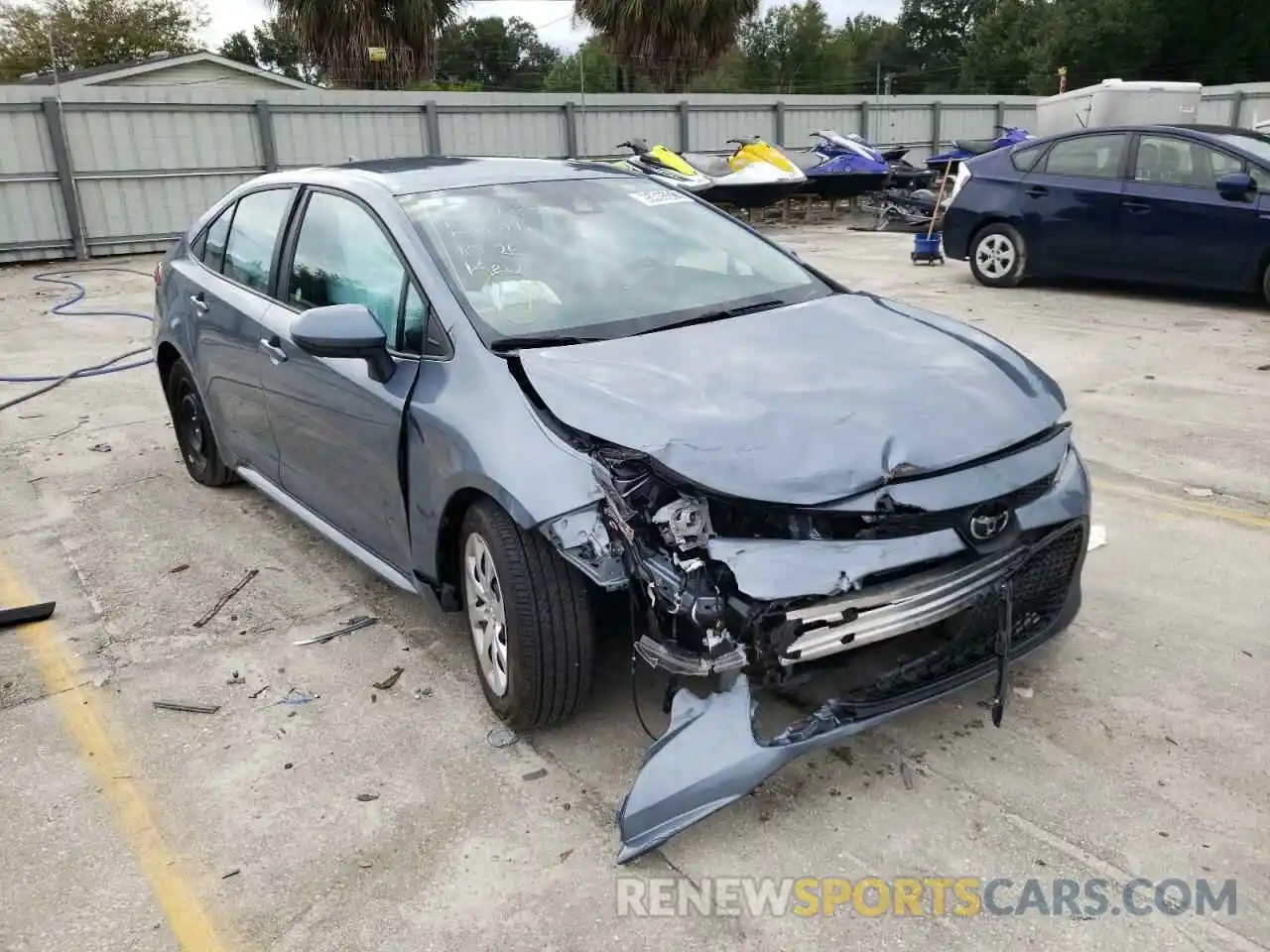 1 Photograph of a damaged car 5YFEPMAE4MP214519 TOYOTA COROLLA 2021