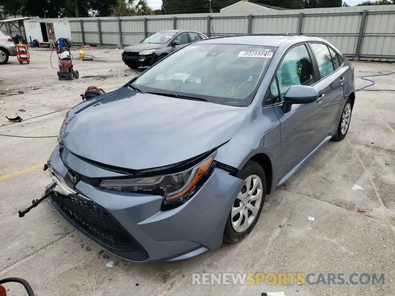 2 Photograph of a damaged car 5YFEPMAE4MP214519 TOYOTA COROLLA 2021