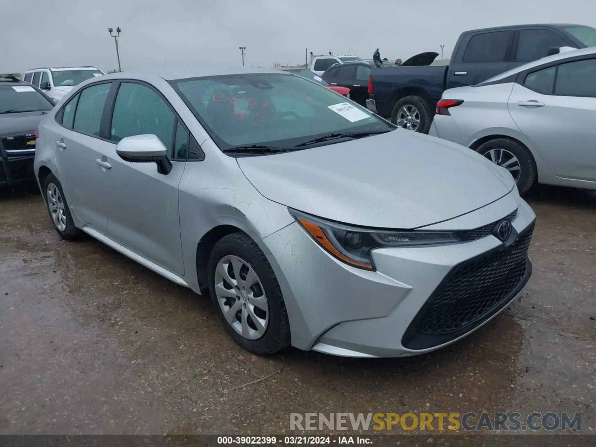 1 Photograph of a damaged car 5YFEPMAE4MP215296 TOYOTA COROLLA 2021