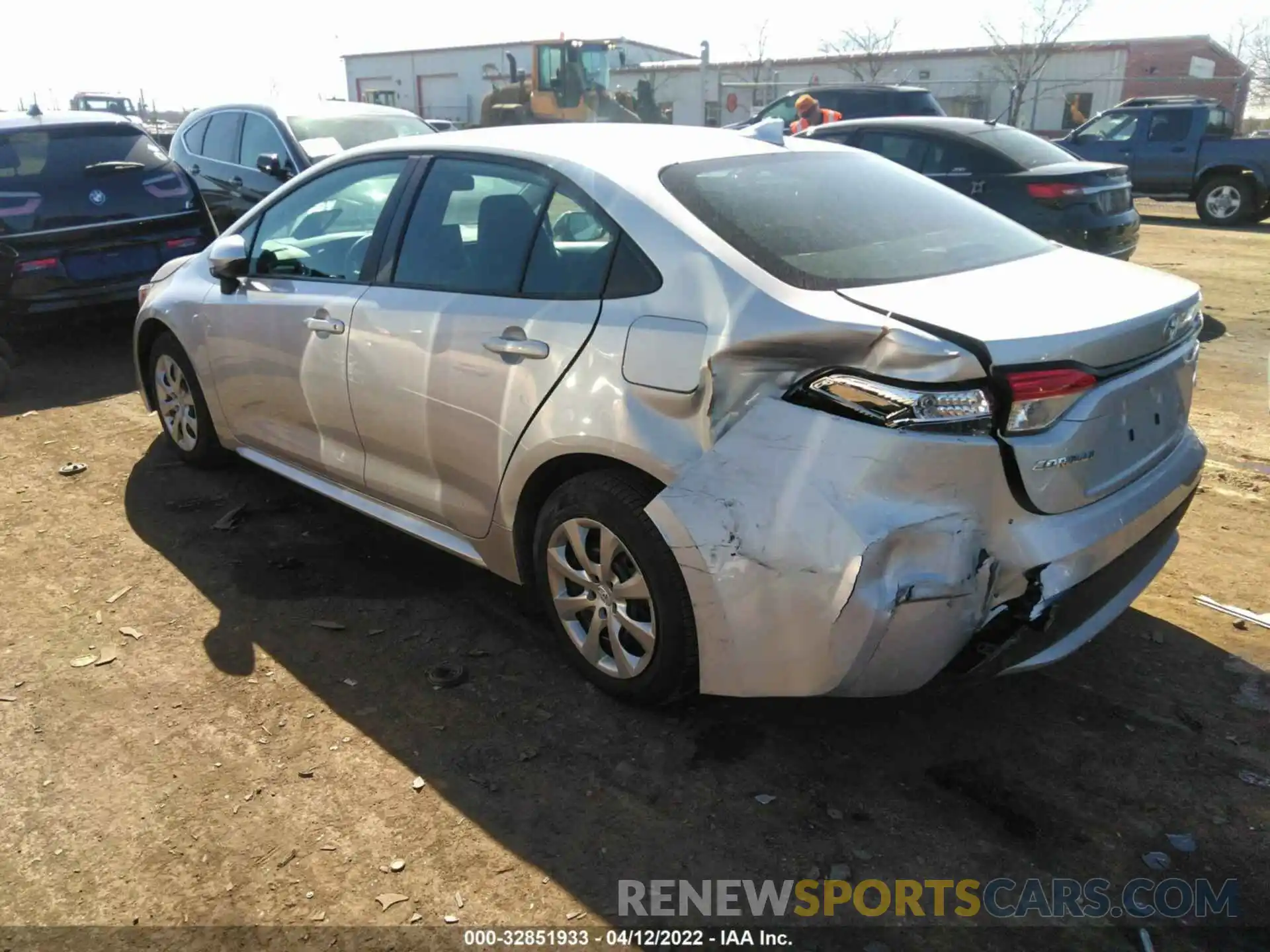 3 Photograph of a damaged car 5YFEPMAE4MP216609 TOYOTA COROLLA 2021