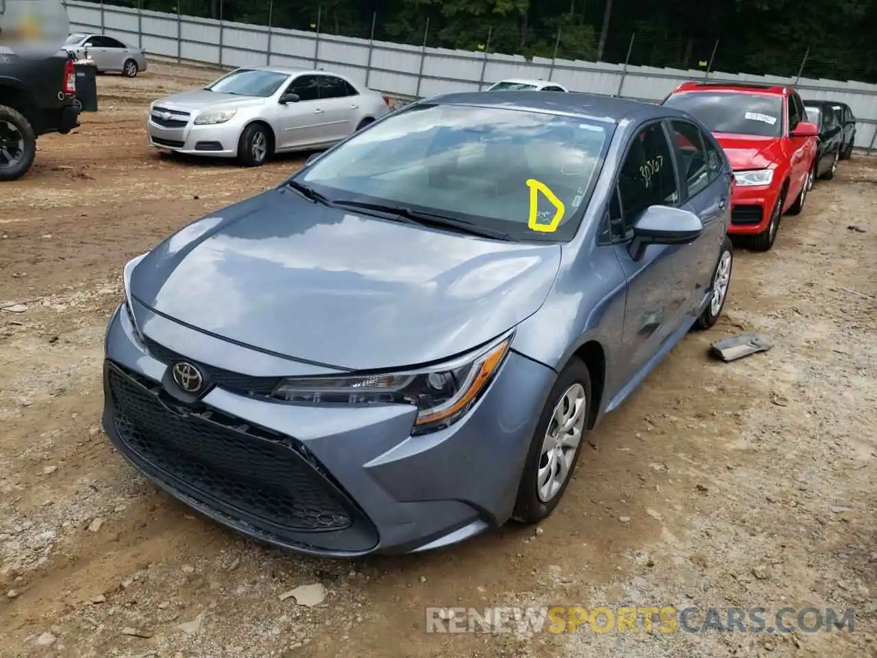 2 Photograph of a damaged car 5YFEPMAE4MP216870 TOYOTA COROLLA 2021