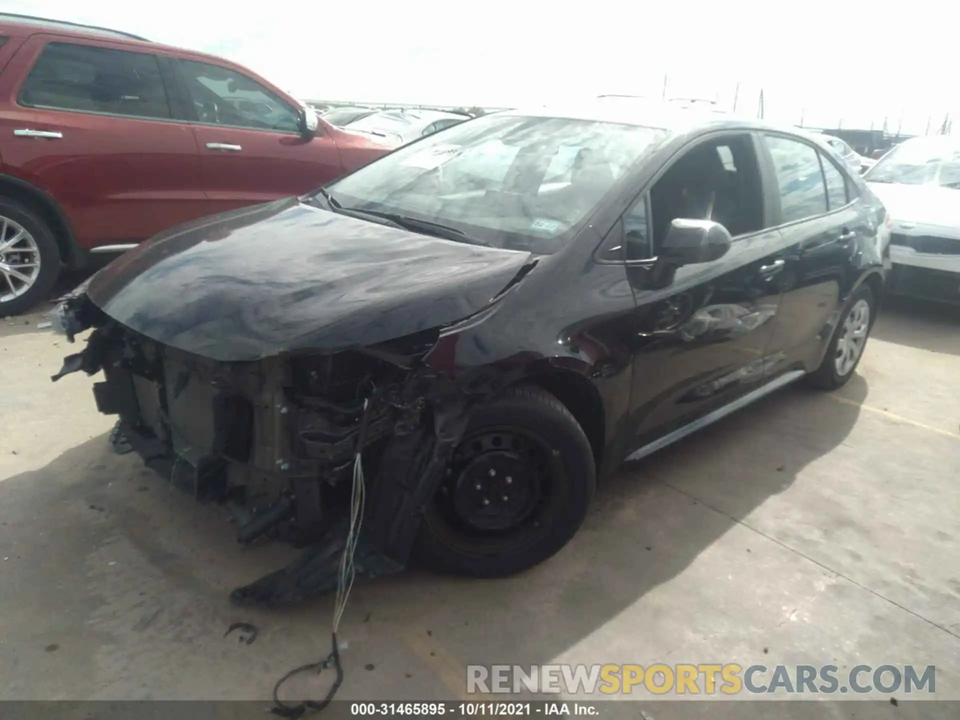 2 Photograph of a damaged car 5YFEPMAE4MP217517 TOYOTA COROLLA 2021