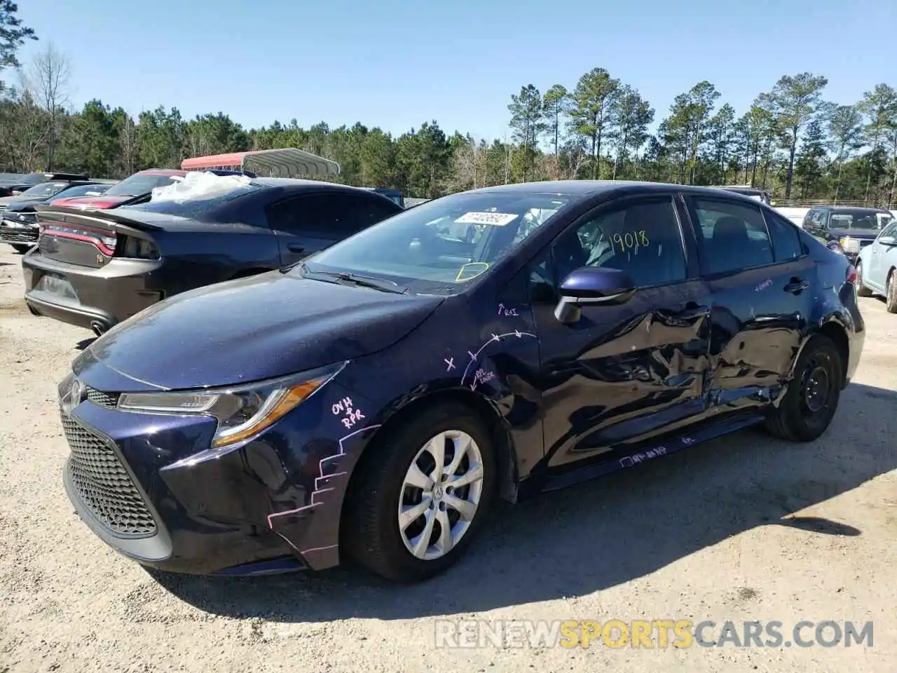 2 Photograph of a damaged car 5YFEPMAE4MP217789 TOYOTA COROLLA 2021