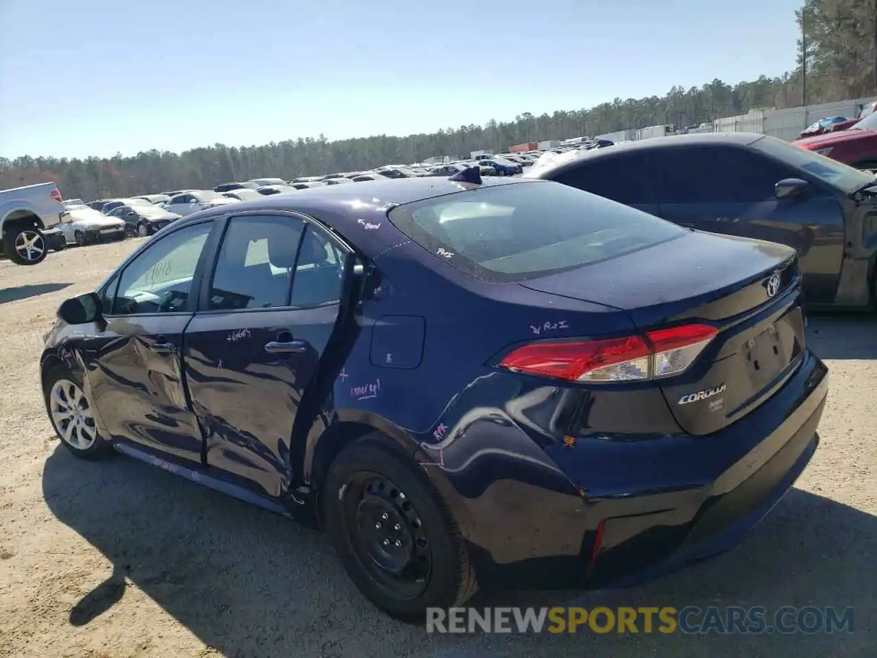 3 Photograph of a damaged car 5YFEPMAE4MP217789 TOYOTA COROLLA 2021