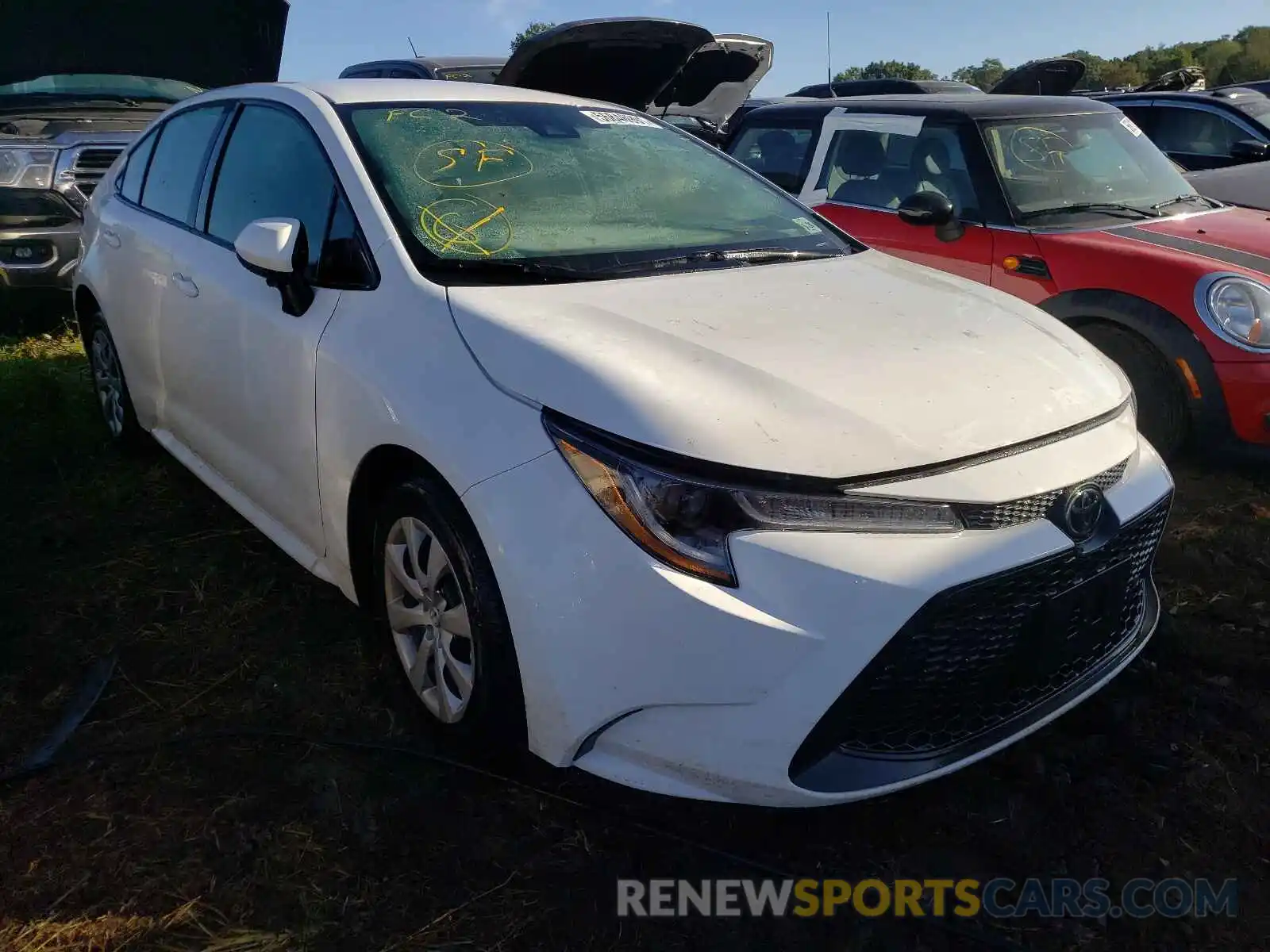 1 Photograph of a damaged car 5YFEPMAE4MP218621 TOYOTA COROLLA 2021