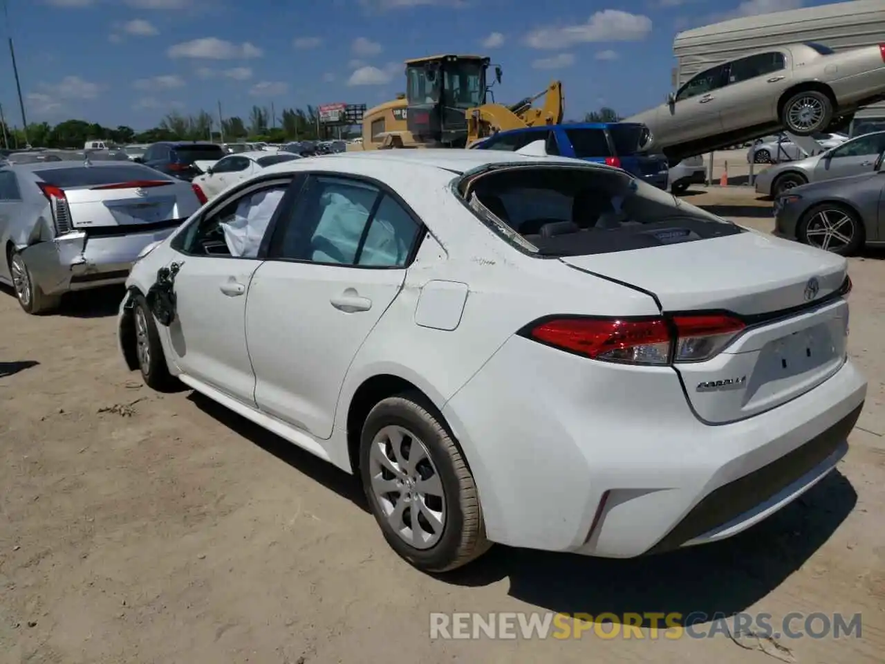 3 Photograph of a damaged car 5YFEPMAE4MP218800 TOYOTA COROLLA 2021