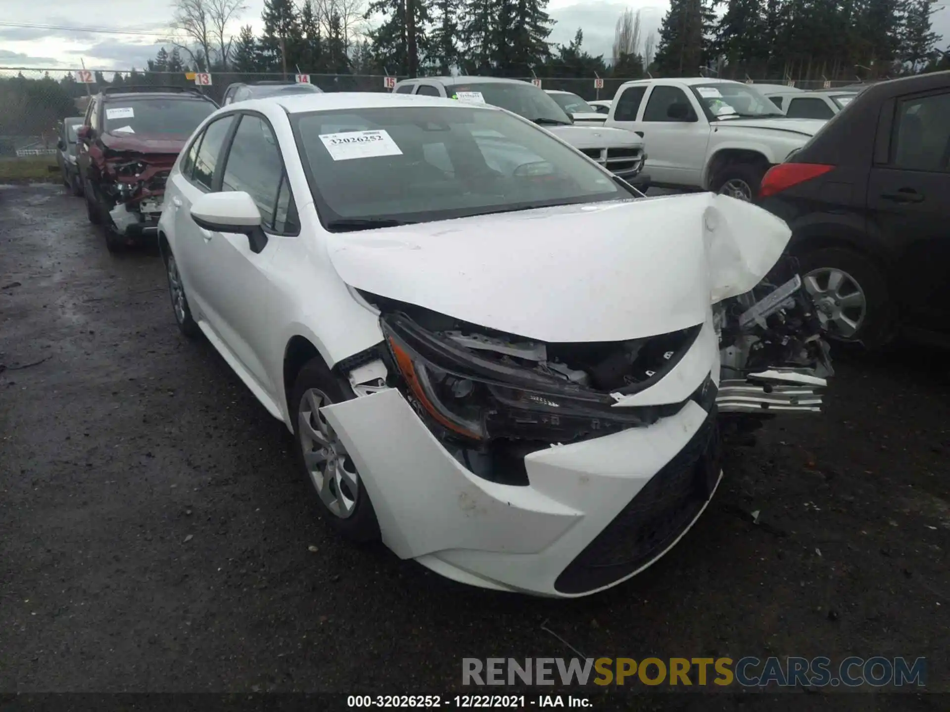 1 Photograph of a damaged car 5YFEPMAE4MP218991 TOYOTA COROLLA 2021