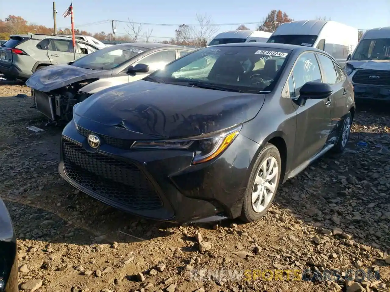 2 Photograph of a damaged car 5YFEPMAE4MP219820 TOYOTA COROLLA 2021