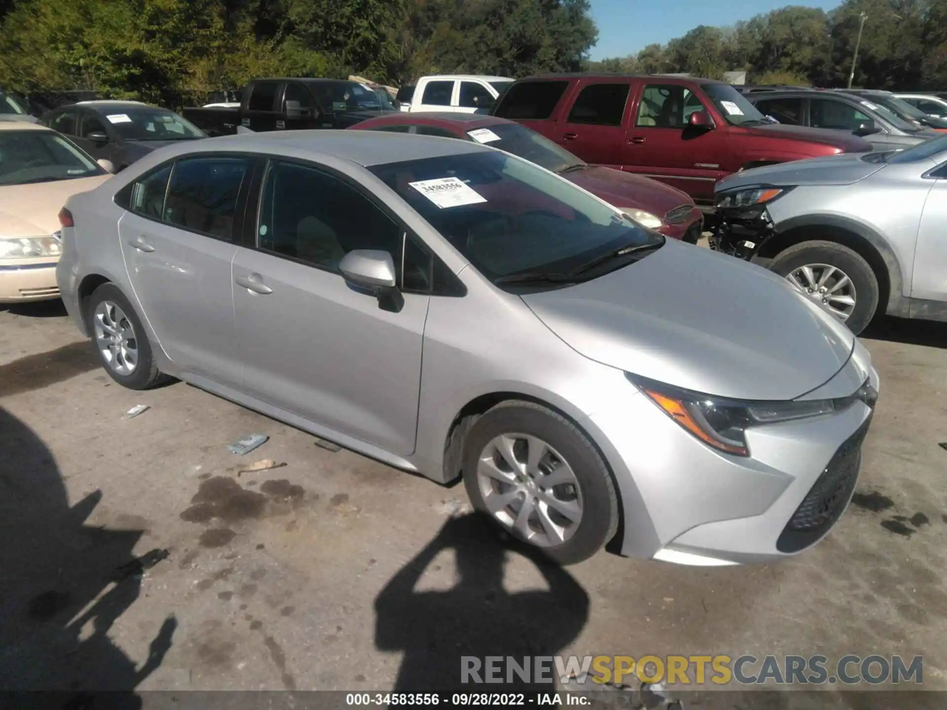 1 Photograph of a damaged car 5YFEPMAE4MP219980 TOYOTA COROLLA 2021