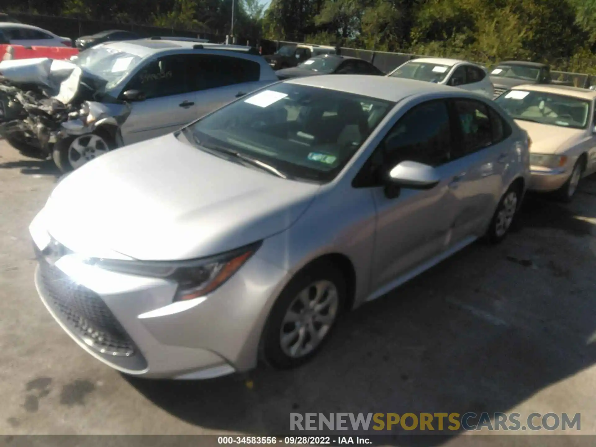 2 Photograph of a damaged car 5YFEPMAE4MP219980 TOYOTA COROLLA 2021