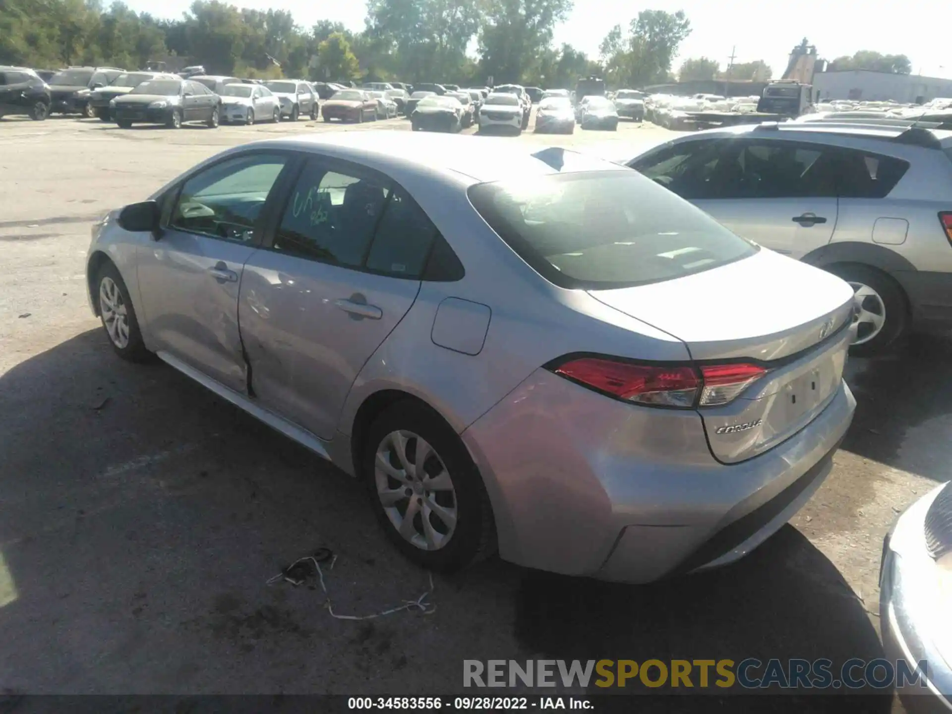 3 Photograph of a damaged car 5YFEPMAE4MP219980 TOYOTA COROLLA 2021