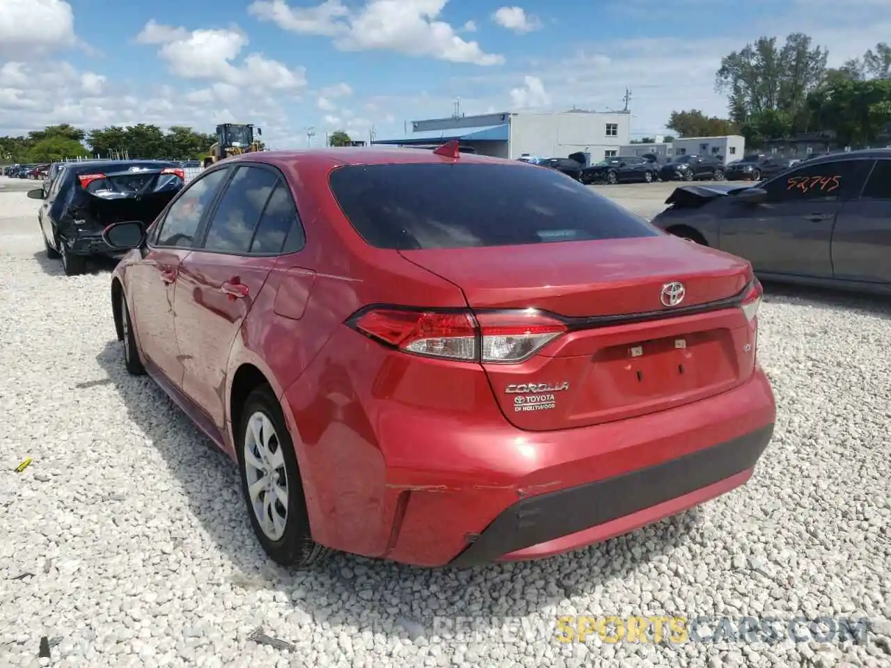 3 Photograph of a damaged car 5YFEPMAE4MP220191 TOYOTA COROLLA 2021