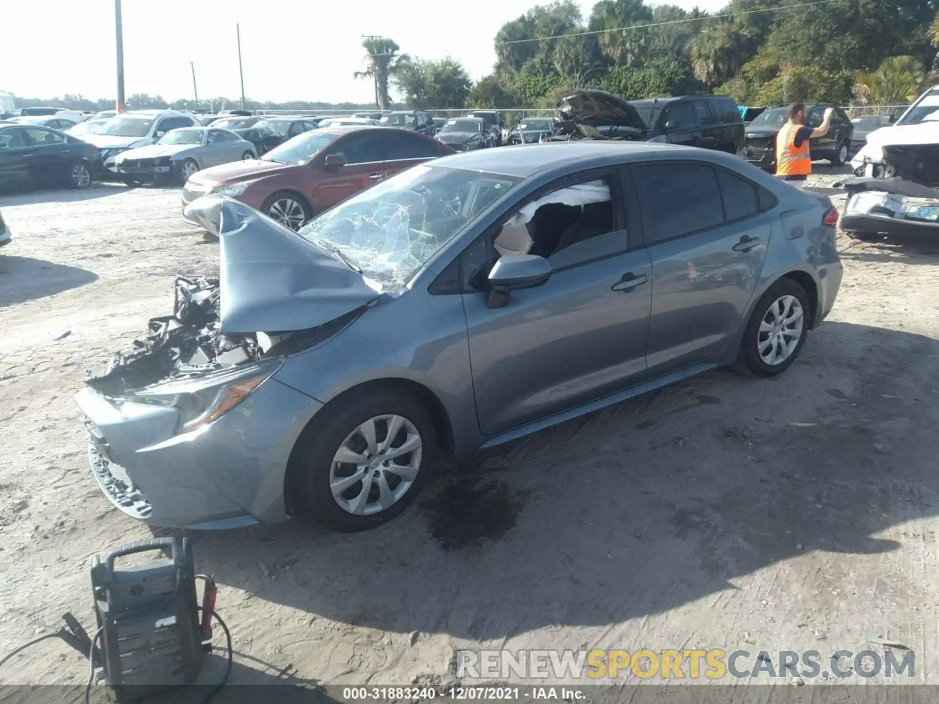 2 Photograph of a damaged car 5YFEPMAE4MP226380 TOYOTA COROLLA 2021