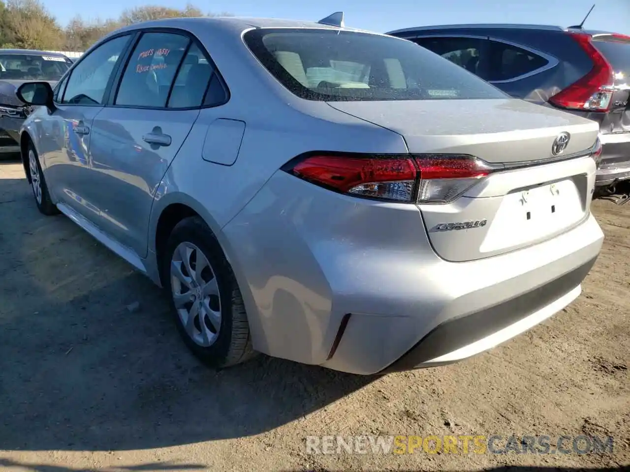 3 Photograph of a damaged car 5YFEPMAE4MP229974 TOYOTA COROLLA 2021