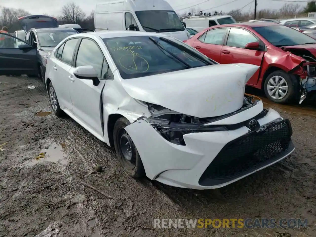 1 Photograph of a damaged car 5YFEPMAE4MP230543 TOYOTA COROLLA 2021