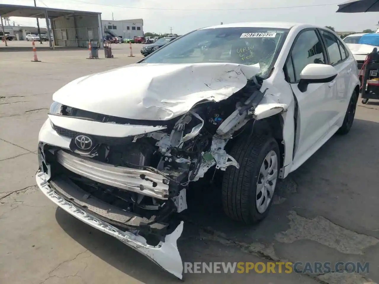 2 Photograph of a damaged car 5YFEPMAE4MP232549 TOYOTA COROLLA 2021