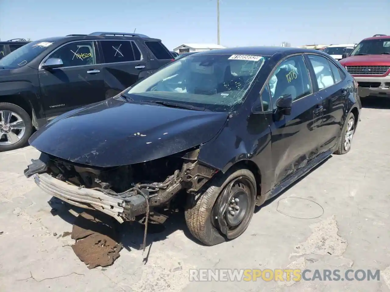 2 Photograph of a damaged car 5YFEPMAE4MP232776 TOYOTA COROLLA 2021