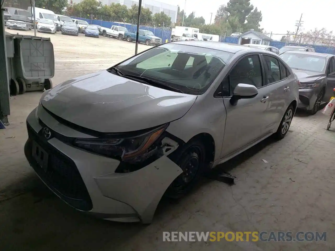 2 Photograph of a damaged car 5YFEPMAE4MP233099 TOYOTA COROLLA 2021