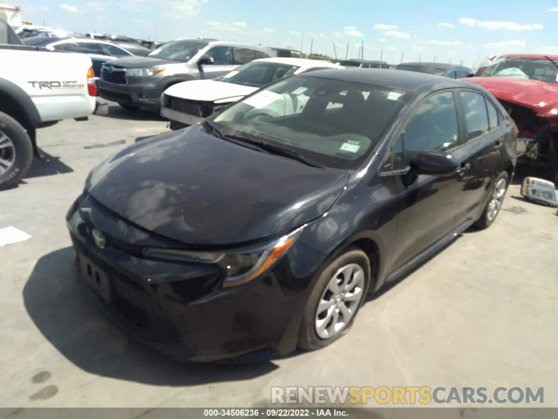 2 Photograph of a damaged car 5YFEPMAE4MP233443 TOYOTA COROLLA 2021