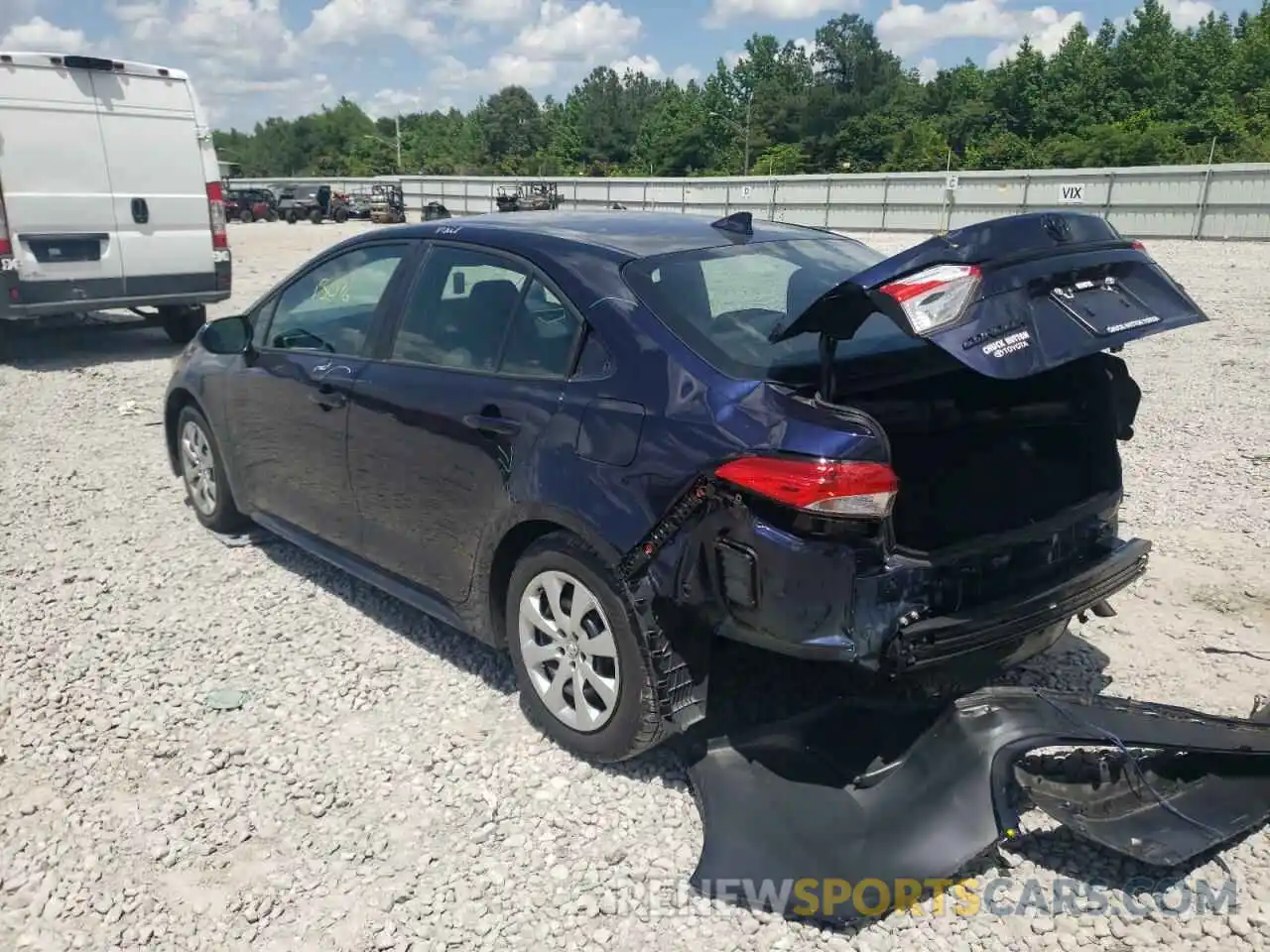 3 Photograph of a damaged car 5YFEPMAE4MP234933 TOYOTA COROLLA 2021