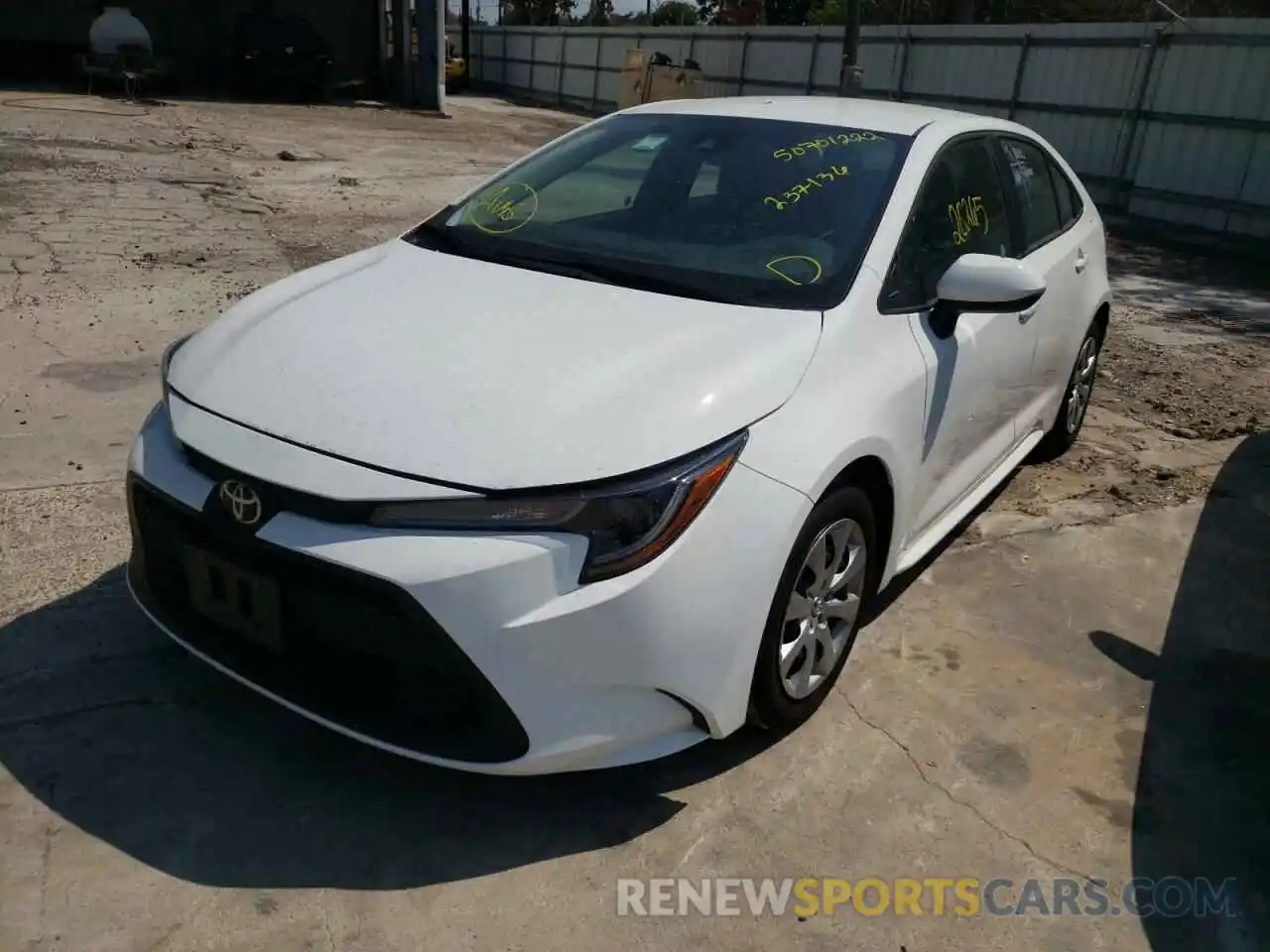 2 Photograph of a damaged car 5YFEPMAE4MP237136 TOYOTA COROLLA 2021