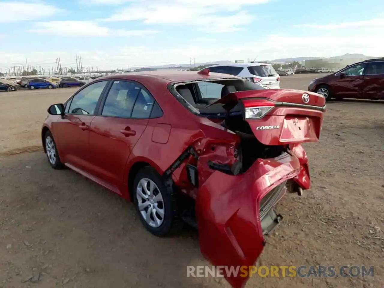 3 Photograph of a damaged car 5YFEPMAE4MP237542 TOYOTA COROLLA 2021