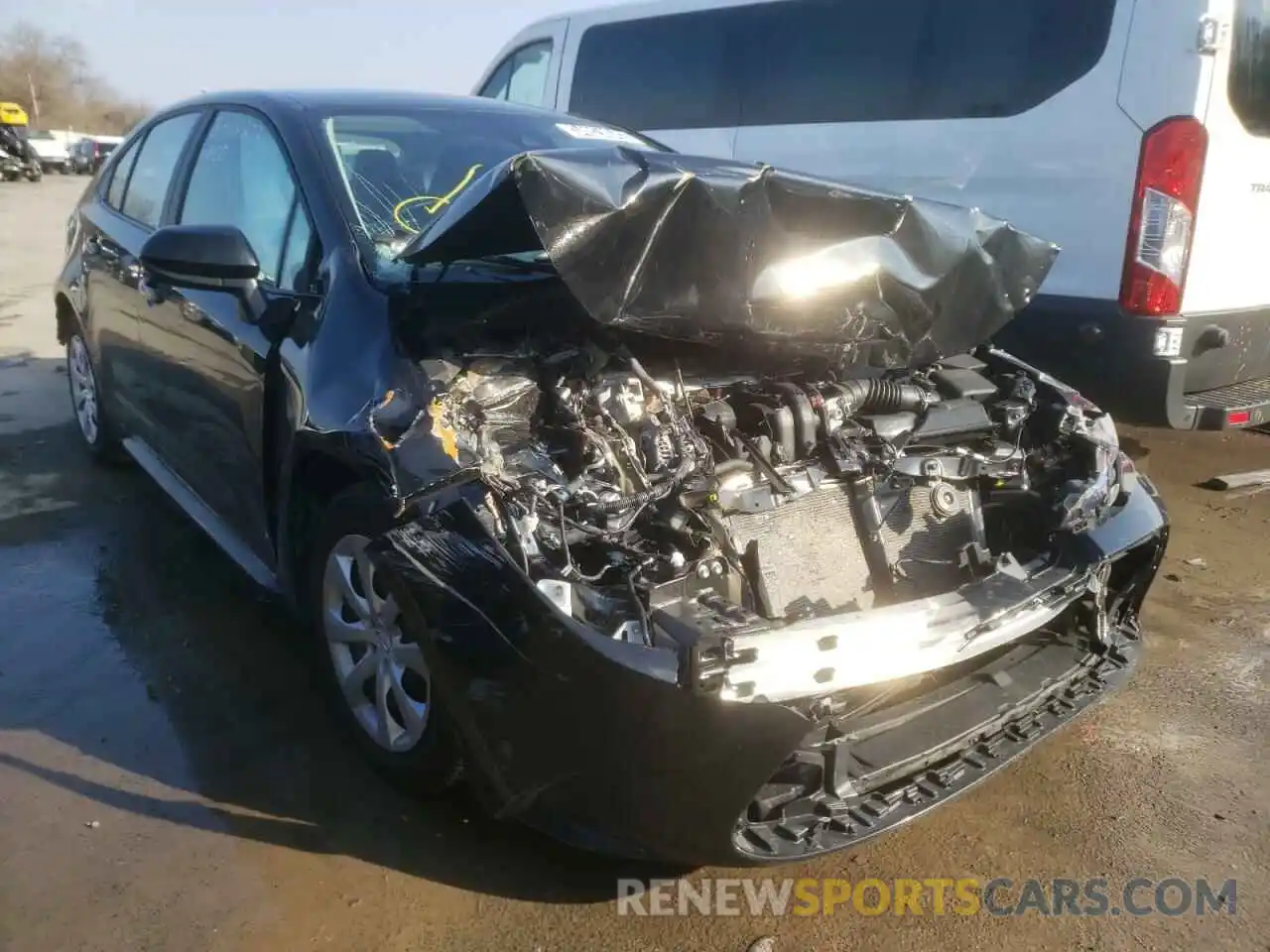 1 Photograph of a damaged car 5YFEPMAE4MP237976 TOYOTA COROLLA 2021