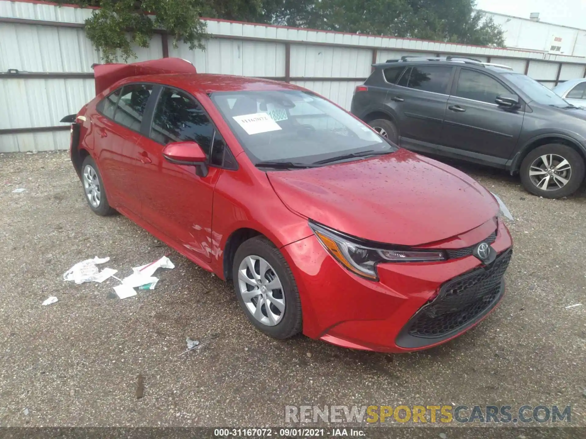 1 Photograph of a damaged car 5YFEPMAE4MP238030 TOYOTA COROLLA 2021