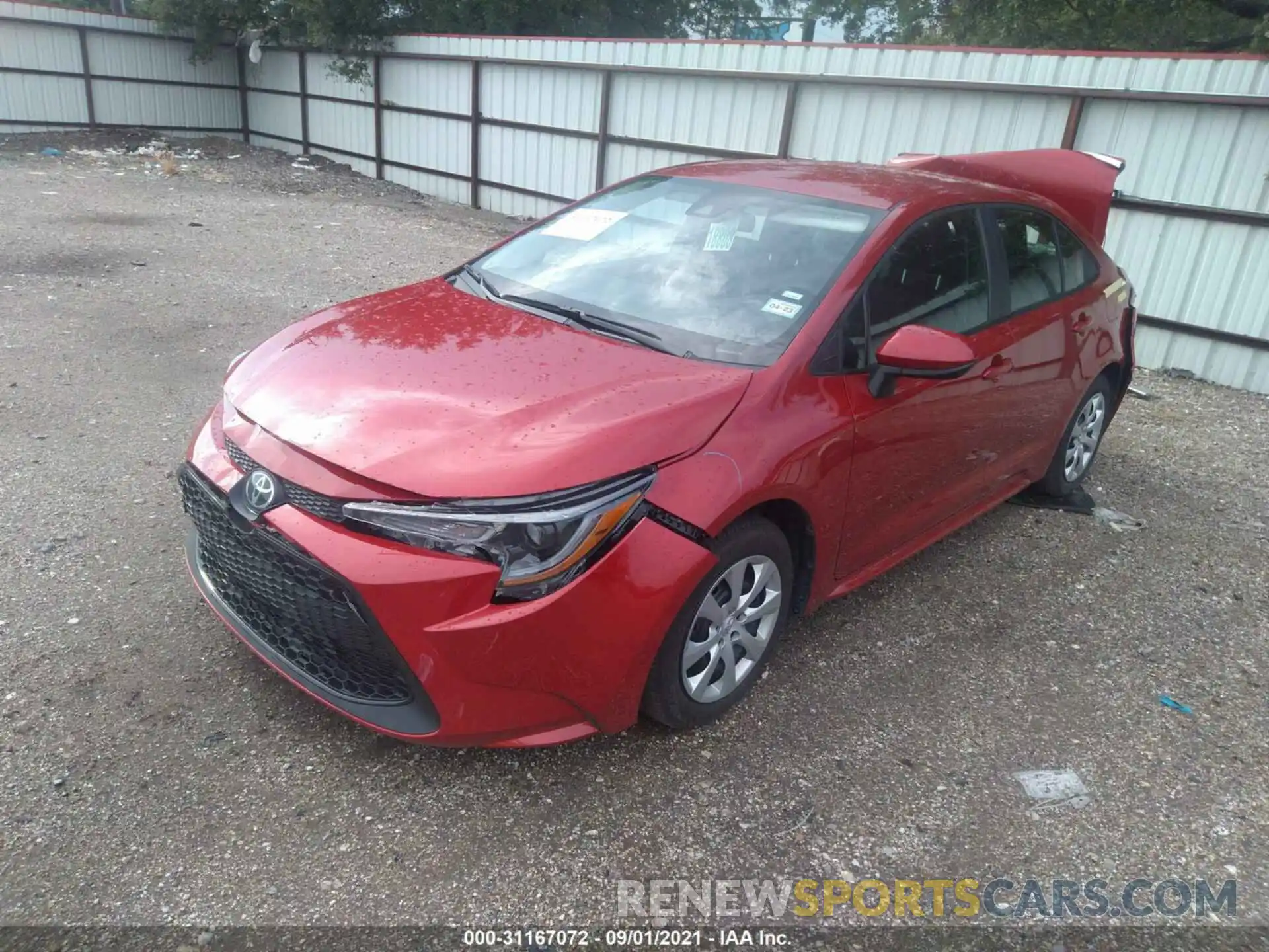 2 Photograph of a damaged car 5YFEPMAE4MP238030 TOYOTA COROLLA 2021