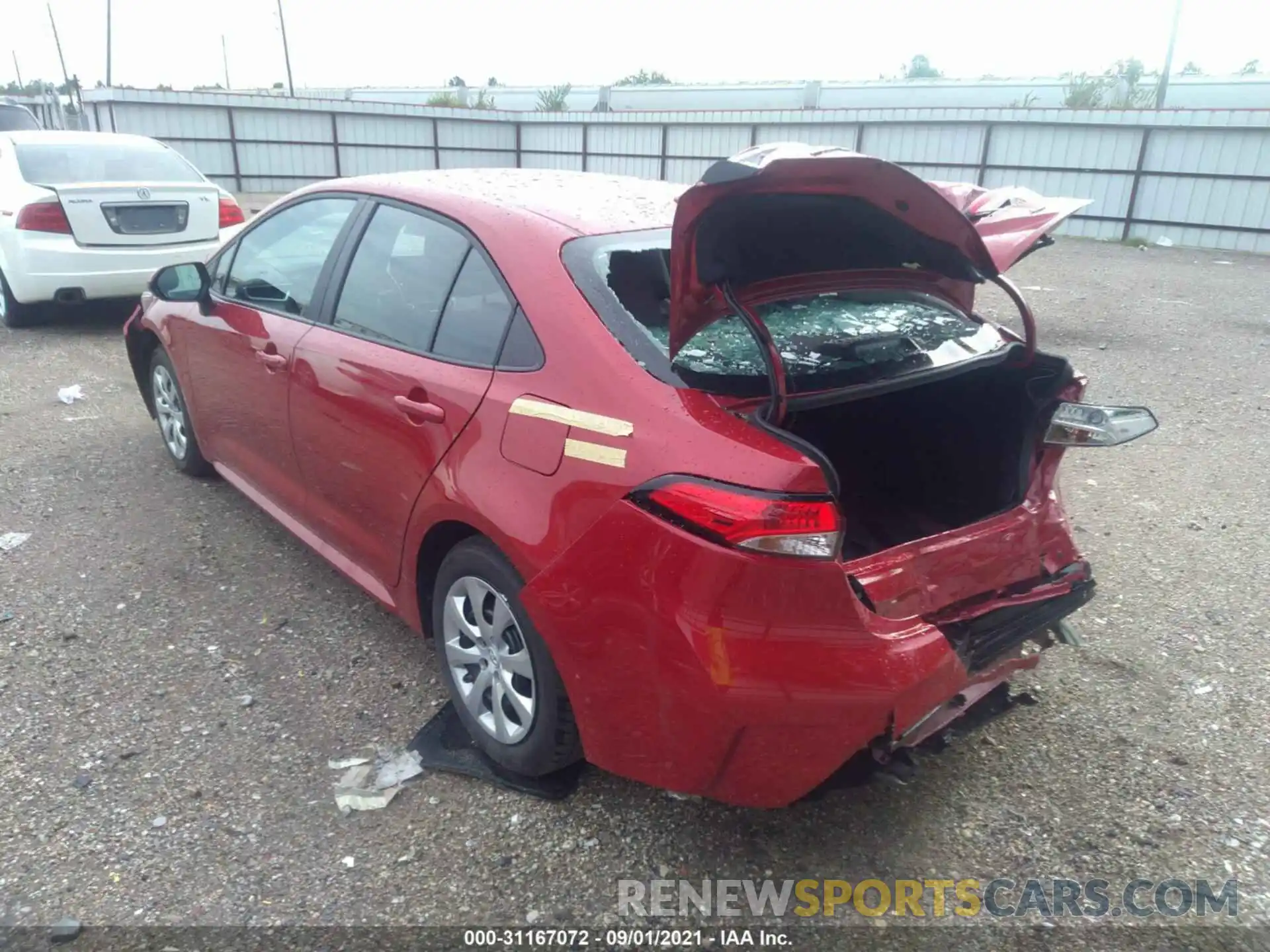 3 Photograph of a damaged car 5YFEPMAE4MP238030 TOYOTA COROLLA 2021