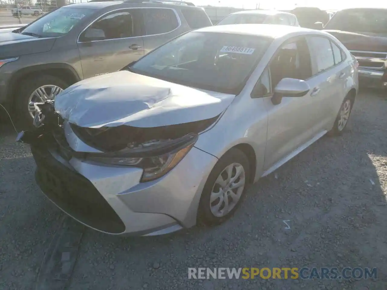 2 Photograph of a damaged car 5YFEPMAE4MP239159 TOYOTA COROLLA 2021