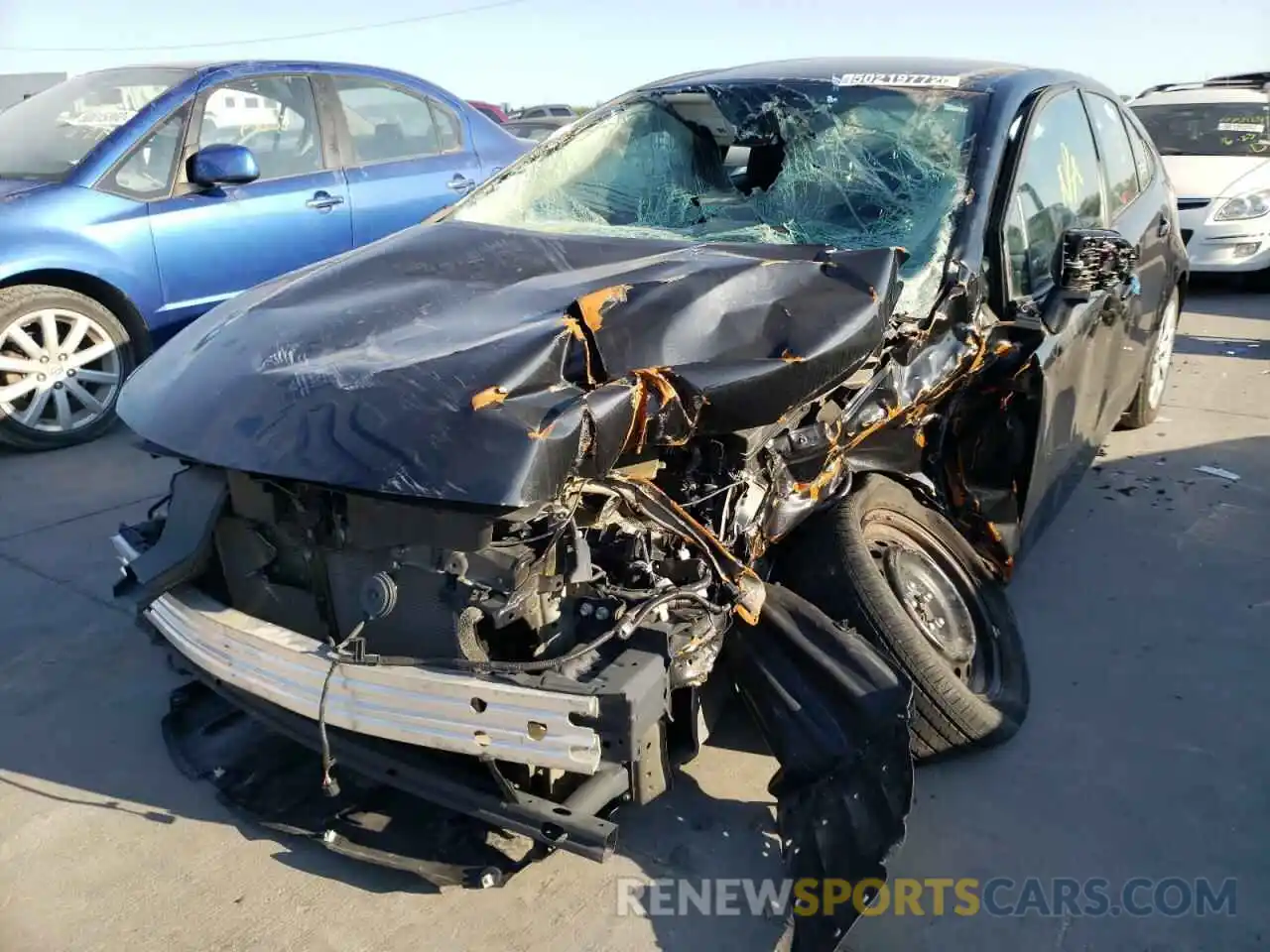 2 Photograph of a damaged car 5YFEPMAE4MP239579 TOYOTA COROLLA 2021