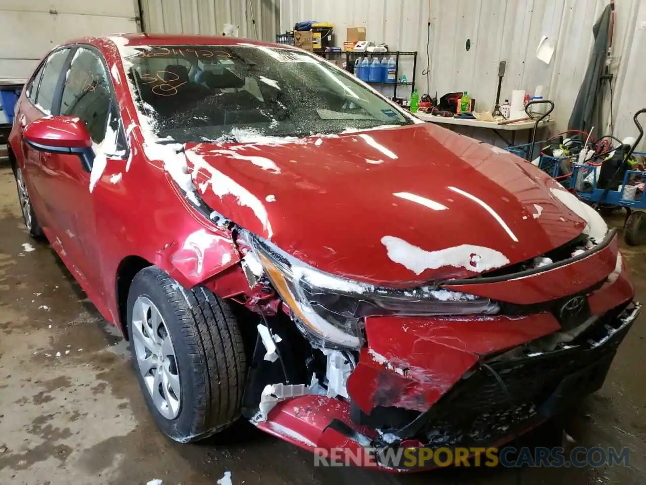 1 Photograph of a damaged car 5YFEPMAE4MP242059 TOYOTA COROLLA 2021