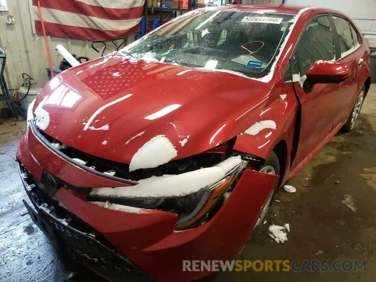 2 Photograph of a damaged car 5YFEPMAE4MP242059 TOYOTA COROLLA 2021