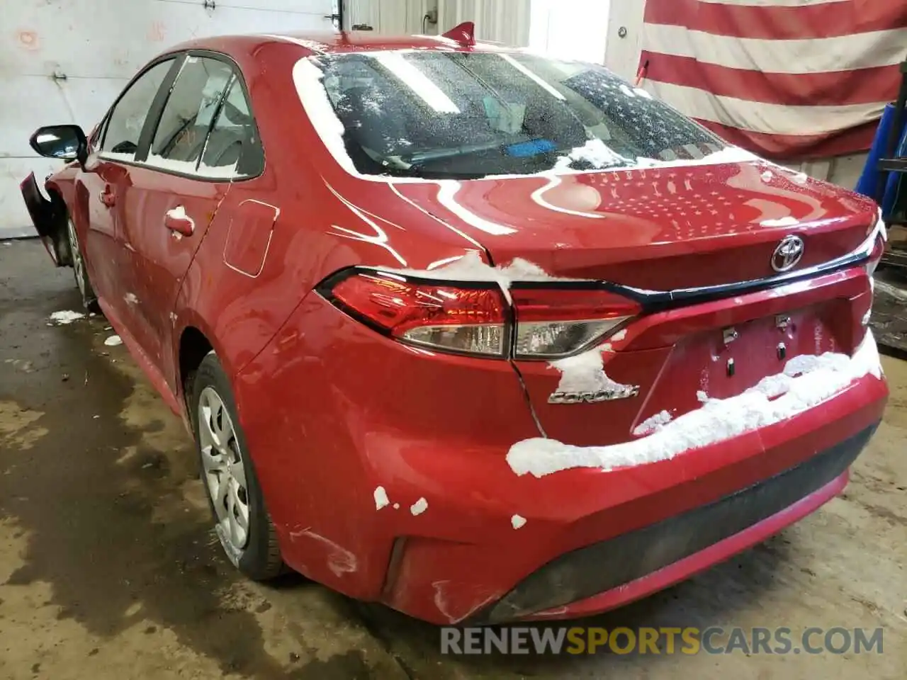 3 Photograph of a damaged car 5YFEPMAE4MP242059 TOYOTA COROLLA 2021