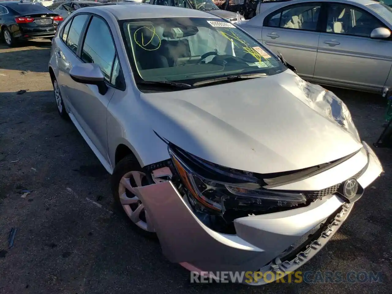 1 Photograph of a damaged car 5YFEPMAE4MP243048 TOYOTA COROLLA 2021