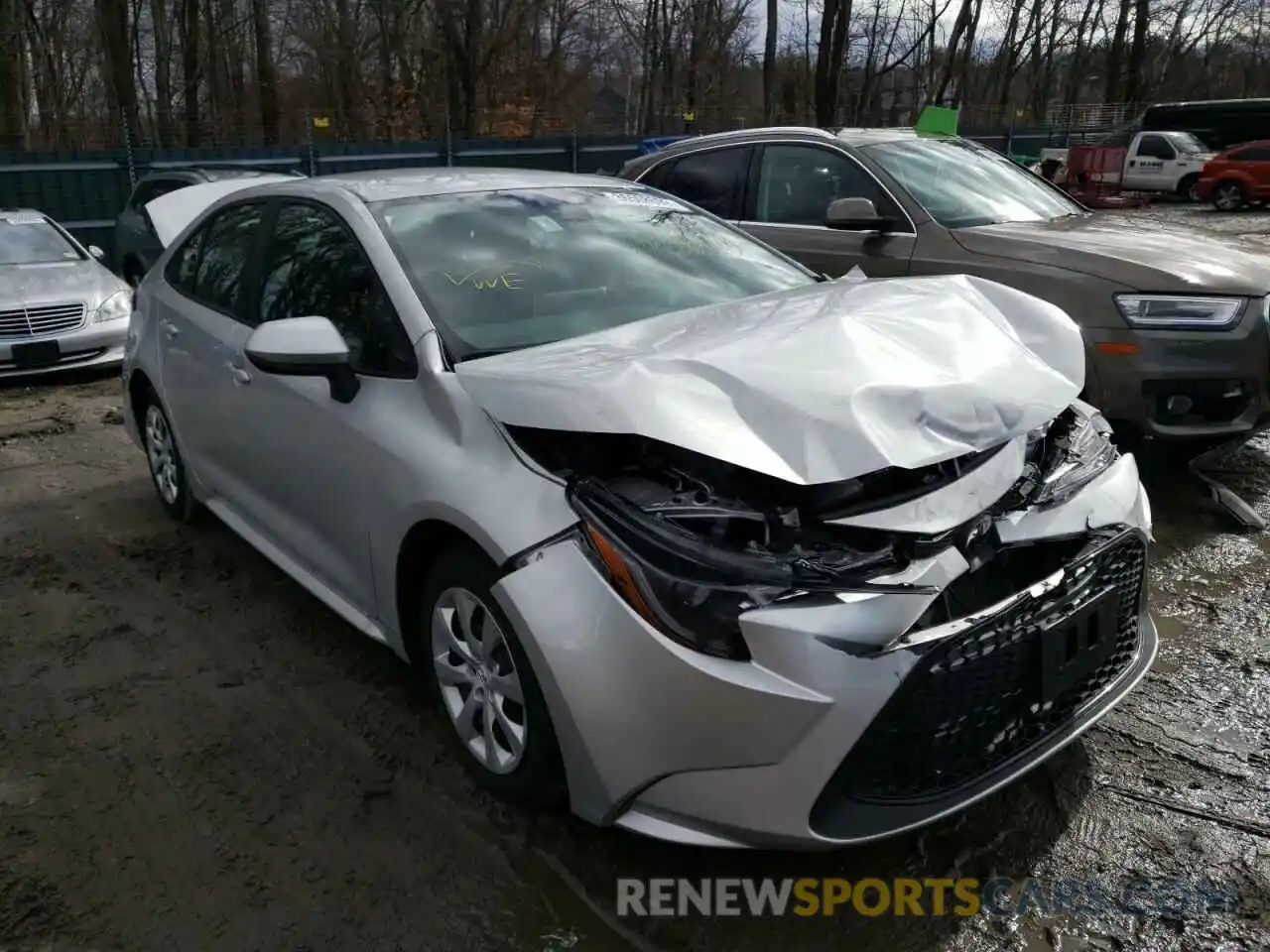 1 Photograph of a damaged car 5YFEPMAE4MP243597 TOYOTA COROLLA 2021