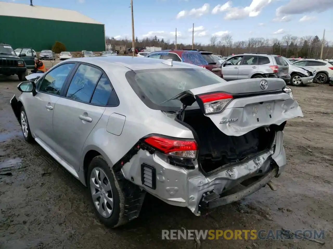 3 Photograph of a damaged car 5YFEPMAE4MP243597 TOYOTA COROLLA 2021