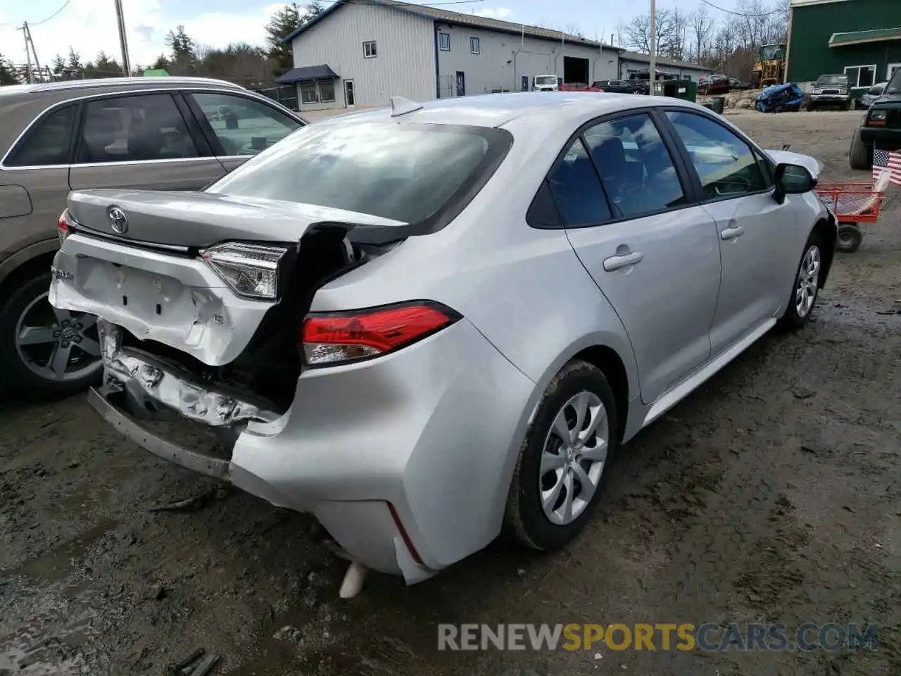 4 Photograph of a damaged car 5YFEPMAE4MP243597 TOYOTA COROLLA 2021